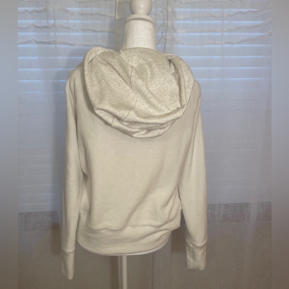 90 Degrees by Reflex NWOT Super Soft Hoodie Size Large Winter White Fleece - Picture 4 of 5